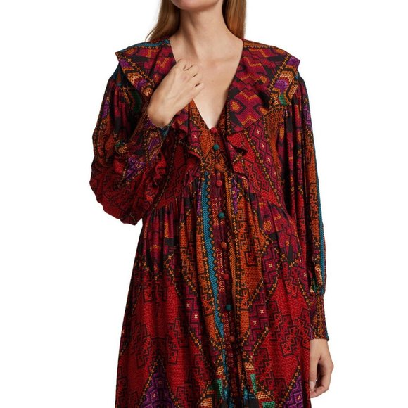 FARM RIO Striped Maxi Dress - Picture 2 of 10